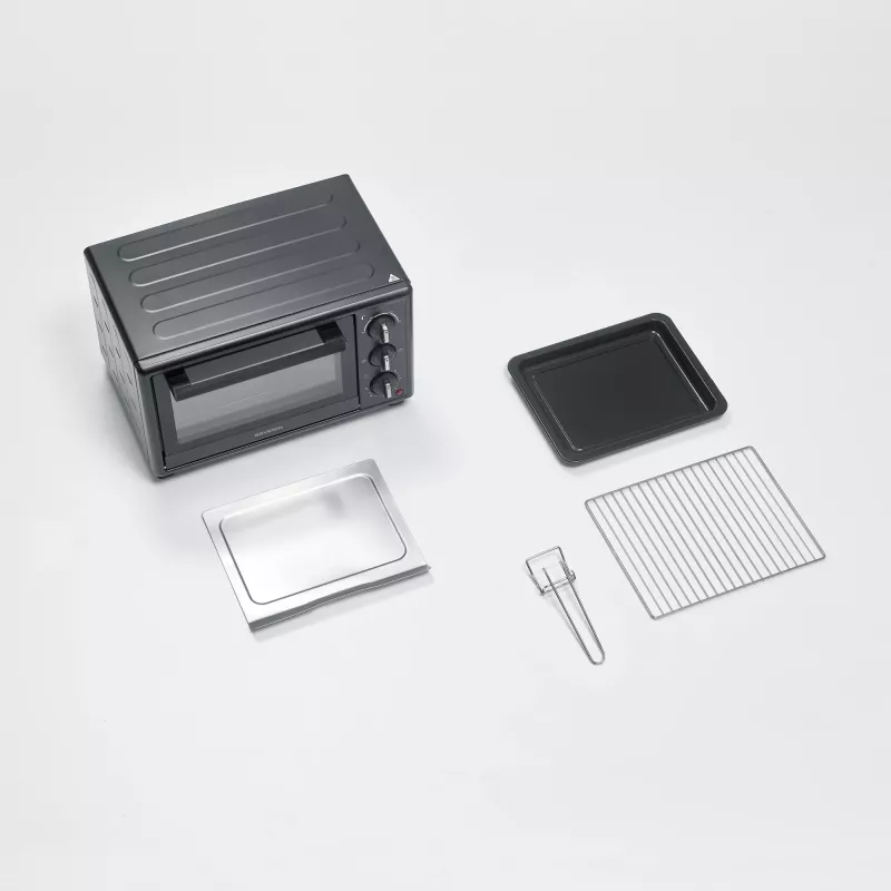 Elektrinė mini orkaitė SEVERIN TO 2078 – 20 l, 1600 W, juoda, laisvai pastatoma