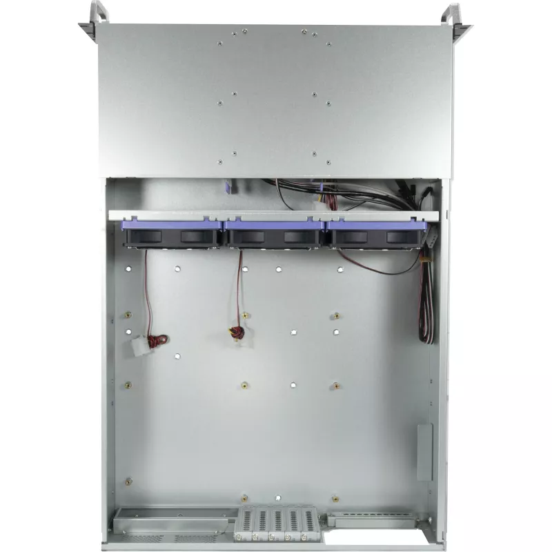 Inter-Tech IPC 3U-30765 – 3U stelažinis serverio korpusas, E-ATX, be maitinimo šaltinio, USB