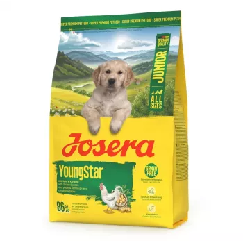 Sausas šuniukų ėdalas JOSERA Junior YoungStar, 3 kg maišas, pilnavertis granules