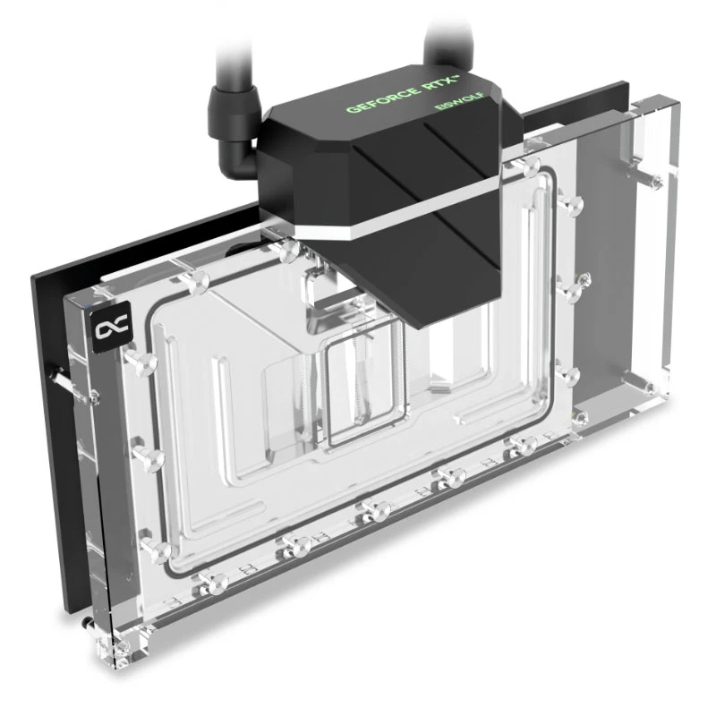 Vandens blokas Alphacool 14488 Akrilas Žalvaris Nailonas Juodas Skaidrus