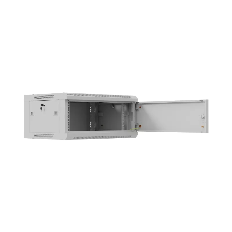 Pakraštinis 19 colių montavimo spintas LANBERG WF01-6404-00S 4U 600×450 mm, pilkas