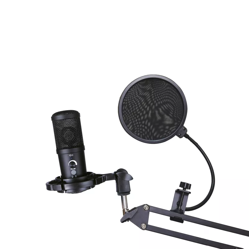 Studijinis mikrofonas Easypix 62021 Juodas