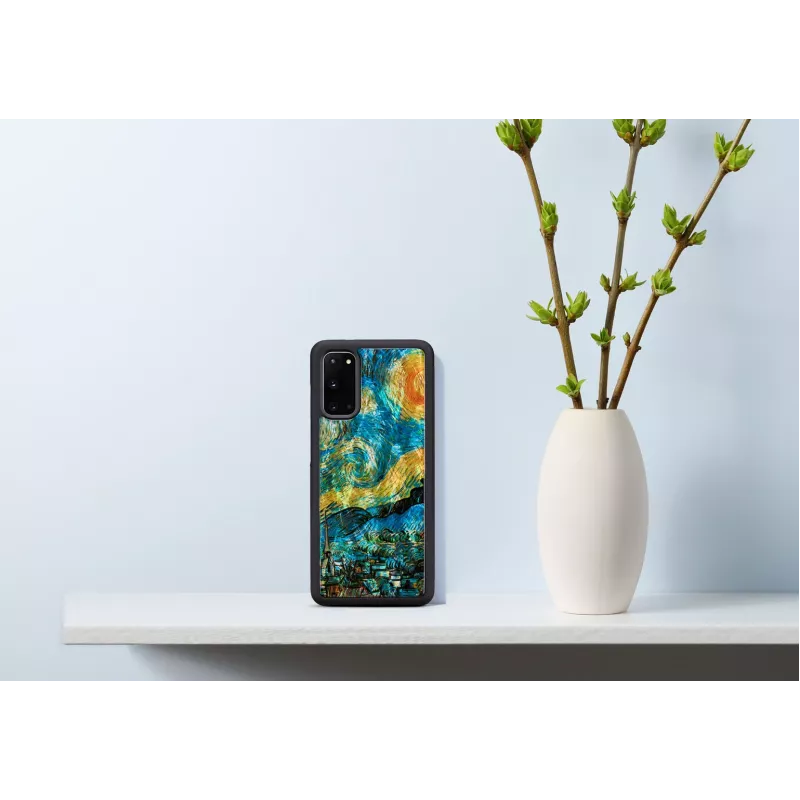 Apsauginis dėklas iKins Samsung Galaxy S20 – juodas žvaigždėto nakties dizainas