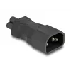 DeLOCK tinklo adapteris IEC 60320 C14 į C5 kištukinis lizdas 2,5 A tiesus juodas