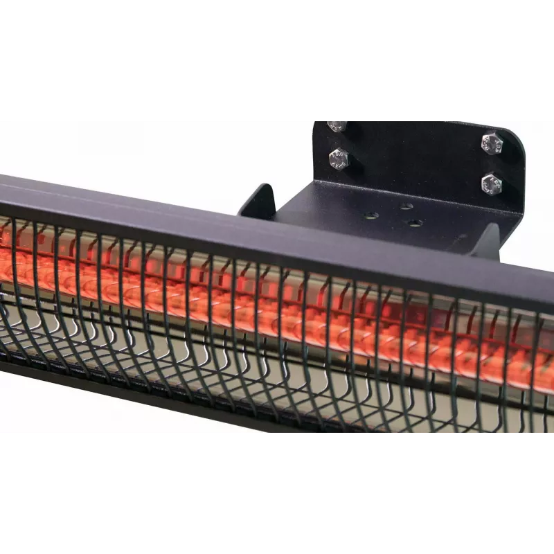 Infraraudonasis šildytuvas SUNRED RD-DARK-25, 2500 W, montuojamas ant sienos, IP55, juodas
