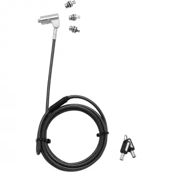 Spynos kabelis DICOTA D31700 juodas sidabrinis 2 m