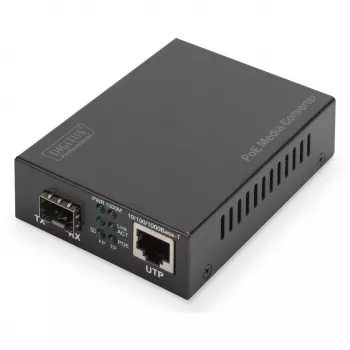 Medijos keitiklis Digitus DN-82140 Gigabit PoE su SFP lizdu