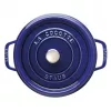 Staub 24 cm apvali ketaus puodas tamsiai mėlynas