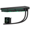 Gamemax HAILSTORM 360 LCD | 360 mm skysčio aušintuvas procesoriui | Juoda