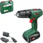 Akumuliatorinis smūginis gręžtuvas-suktuvas EasyImpact 18V-38 (Žalia/juoda, Ličio jonų baterija 2,0 Ah, Laikymo dėklas, POWER FOR ALL ALLIANCE)