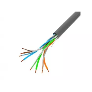 LAN kabelis UTP LANBERG LCU5-10CC-0100-S RJ45 100 MB/s 100 m pilkas