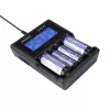 XTAR VC4 buitinių baterijų įkroviklis su USB