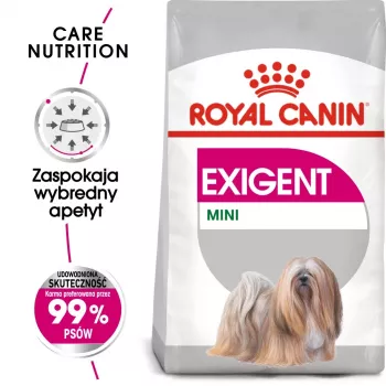 Sausas šunų ėdalas Royal Canin Mini Exigent 1 kg – mažų veislių suaugusiems, 30% baltymų, 22% riebalų