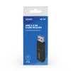 SAVIO AK-64 USB 3.2 Gen 1 kortelių skaitytuvas, Type-A, MicroSD lizdas, 5000 Mbit/s, juodas