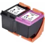 Renkforce rašalo rinkinys, skirtas HP 302 (X4D37AE) pakeisti, suderinamas rinkinys juoda, žydra, raudona, geltona RF-I-HP302BCMY2PK RF-5628788