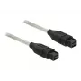 FireWire kabelis DeLOCK FireWire B/B 1,0 m pilkas