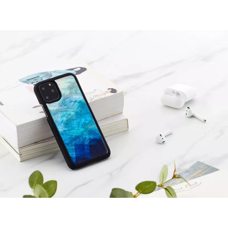 Apsauginis dėklas išmaniesiems telefonams iKins iPhone 11 Pro – mėlynas ežeras ir juoda spalva