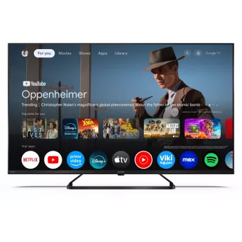 Sharp 43HP6265E 43 colių UHD išmanusis televizorius Google TV juodas