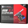 PCIe 4x USB 3.2 Gen1 valdiklio plokštė Silverstone SST-ECU04-E