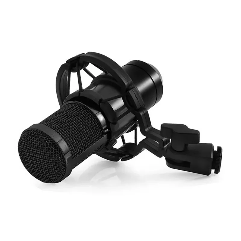 Laidinis kompiuterinis mikrofonas MEDIA-TECH MT397K su XLR įėjimu, stalinis stovas, 2,4 m laidas, 20–20000 Hz, -32 dB jautrumas
