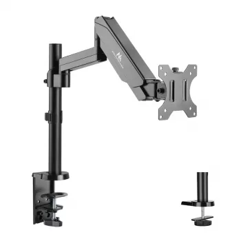 Stalinis monitoriaus laikiklis MACLEAN MC-775, 32 colių (81,3 cm), VESA 75x75–100x100, iki 8 kg, pilka