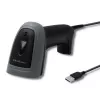 Rankinis brūkšninių kodų skaitytuvas QOLTEC 50863 – 1D/2D skaitytuvas, USB laidinis, LED jutiklis, juodas, 5V, 1,8 m laidas