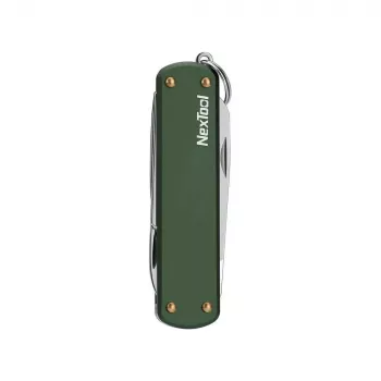 Daugiafunkcis įrankis Nextool NE0143 – kompaktiškas sulankstomas įrankis su replėmis, peiliukais, atsuktuvu, žalias, nerūdijantis plienas, 64,5×152 mm, 29 g