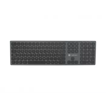 NATEC NKL-1830 belaidė klaviatūra RF Bluetooth QWERTY ispaniška juoda pilka