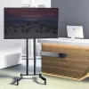 Sbox FS-400 Black – mobilus televizoriaus stovas grindims
