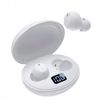 Balti belaidžiai ausinukai White Shark GEB-TWS-02 Vortex White