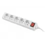 Lanberg PS1-05E-0150-W 1,5 m 5 lizdų prailgintuvas baltas