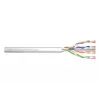 Tinklo kabelis Digitus CAT 6A U/UTP vytos poros sujungimo laidas neapdorotas 100m Pilka
