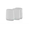 NETGEAR Orbi RBK763S Triju dažnių juostų (2.4 GHz / 5 GHz / 5 GHz) Wi-Fi 6 (802.11ax) tinklo sistema, balta, 3 vnt. - RBK763S-100EUS