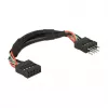 Laidas DeLOCK 0,1 m 2xUSB 2.0 10 kontaktų