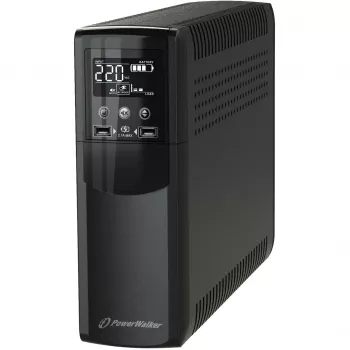 UPS PowerWalker VI 1500 CSW IEC linijinis-interaktyvus 1.5 kVA / 900 W, gryno sinuso, 8 lizdai, LCD
