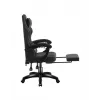 Žaidimų kėdė huzaro Force 3.7 Carbon Black – ergonomiška, aukštis reguliuojamas 107,5–116,5 cm, 5 ratai, juosmens ir kaklo pagalvėlės