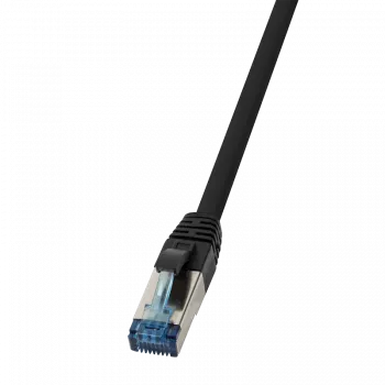 Tinklo kabelis LogiLink CQ6055S RJ-45 Cat6a 2 m Juodas