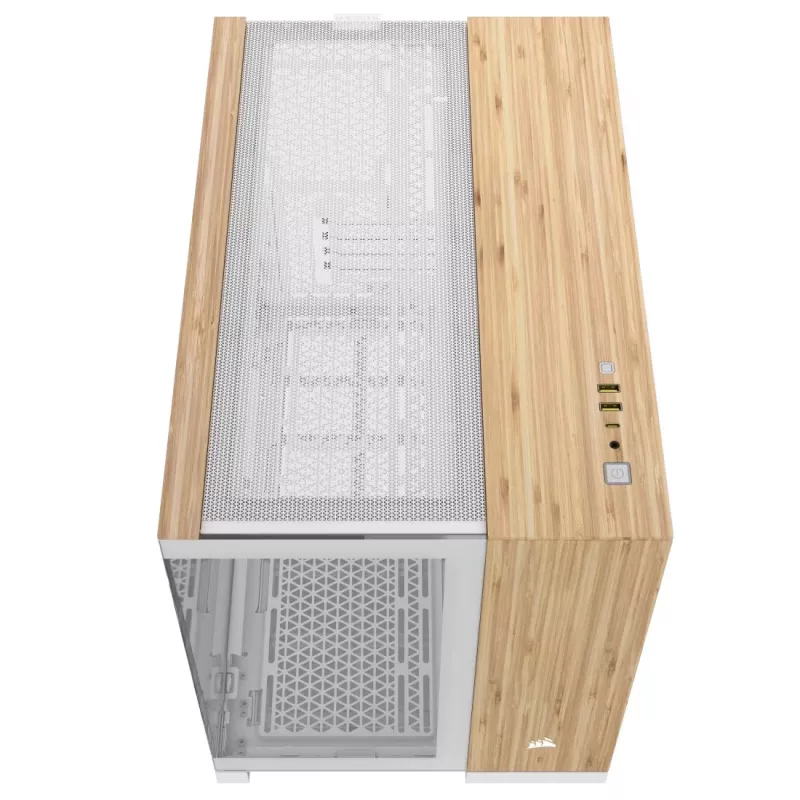 Korpusas Corsair CC-9011288-WW Midi Tower Bamboo, Baltas