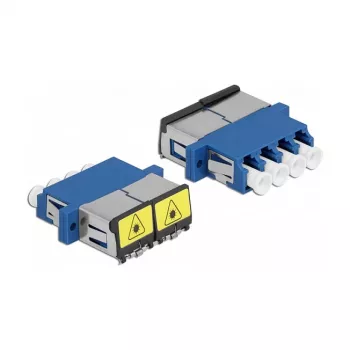 Optiminis skaidulinis jungiklis DeLOCK 86903 LC Quad moteris į LC Quad moteris Vienmodis Mėlynas