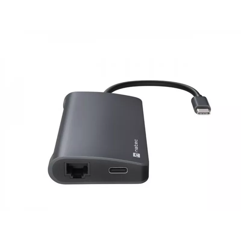 Dokavimo stotelė NATEC NMP-2162 USB 3.2 Gen 1 Type-C pilka, laidinė