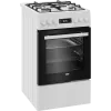 Kombinuota dujinė viryklė su elektrine orkaite BEKO FSM51339DWDS 50 cm, balta, energijos klasė A