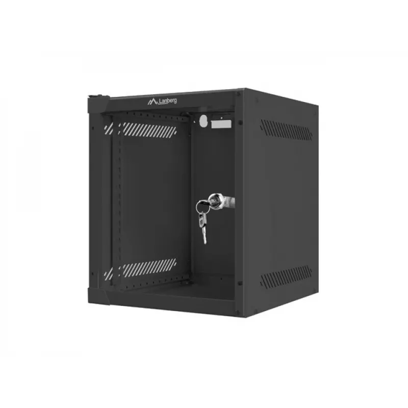 Sieninis stovas LANBERG WF10-2306-10B — 6U, 280×310×336 mm, gylis 238 mm, juodas, 20 kg talpa