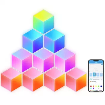 LED išmanusis skydelis Govee B6066 Hexa Pro RGBIC Bluetooth Wi‑Fi 10 vnt.