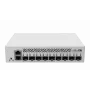 Valdomas L3 tinklo komutatorius MikroTik CRS310-1G-5S-4S+IN — 1U, 1x Gigabit, 5x SFP, 4x SFP+, 10G, DC/PoE 18–57V, 20W maks
