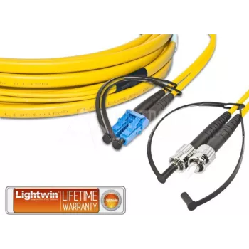 Lightwin LDP-09 LC-ST 1.0 FD šviesolaidinis kabelis 1 m OS2 geltonas