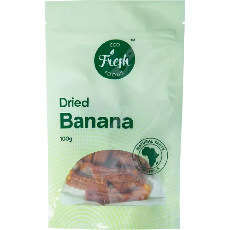 Eko švieži maisto produktai Džiovintas bananas 100 g