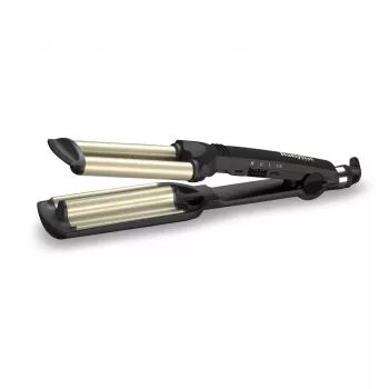 BaByliss C260E EasyWaves tekstūravimo lygintuvas, šiltai juodas, sidabrinis, 70.9 cm (1.8 m)