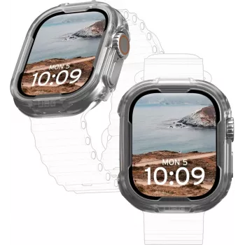 UAG Urban Armor Gear Scout Dėklas Apple Watch Ultra skaidrus 1A4416114G4G