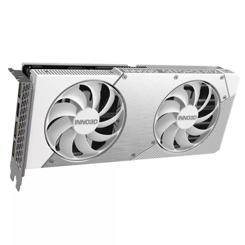 Vaizdo plokštė Inno3D GeForce RTX 5060 Ti — 16 GB GDDR7, PCIe 5.0, 448 GB/s, 250 mm, 2 lizdai, balta