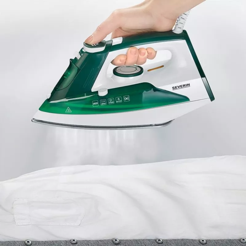 Lyginimo prietaisas Severin BA 3261 su keraminiu padu, 2400 W, baltas/žalias